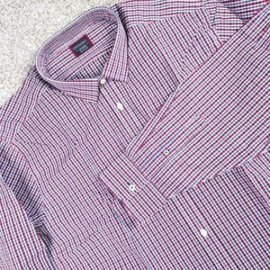 UNTUCKit Men's XX-Large Amberhill‎ Gingham Checkered Long Sleeve Button Down